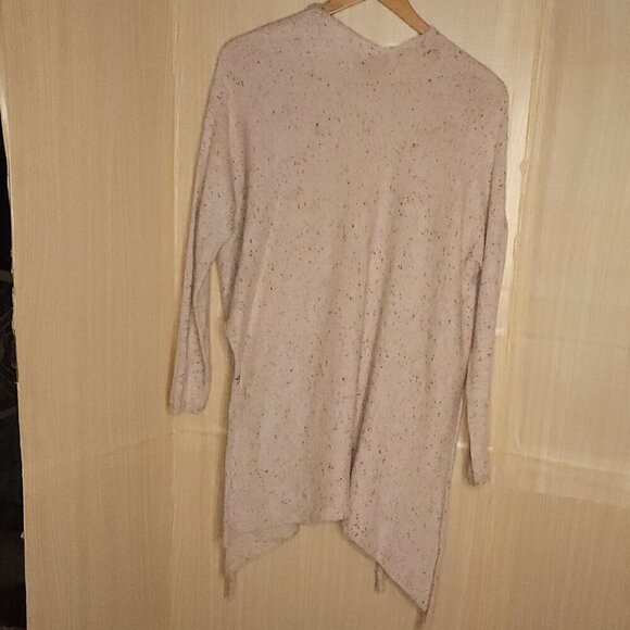 RDI Pink Heathered Long Open Thin Cardigan Sweater Large - Picture 2 of 7